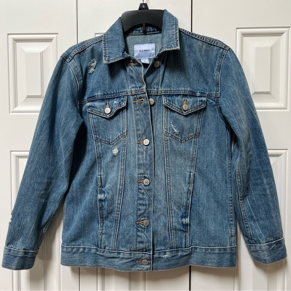 Old Navy oversized denim jean jacket XS